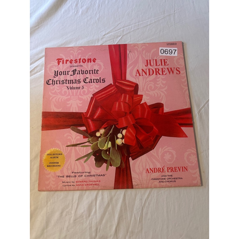Firestone Julie Andrews Your Favorite Christmas Carols Vol 5 Vinyl LP Good 1965